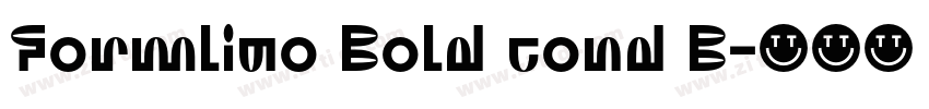 Formliao Bold cond B字体转换